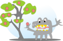 Tree With Apples And A Monster