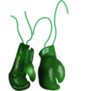 download Vintage Leather Boxing Gloves clipart image with 90 hue color