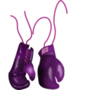 download Vintage Leather Boxing Gloves clipart image with 270 hue color