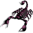 download Scorpion clipart image with 315 hue color