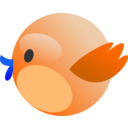 download Cutie Bird clipart image with 180 hue color