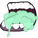 download Mouth Foaming 1 clipart image with 315 hue color
