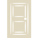 download Door White Stroke clipart image with 45 hue color