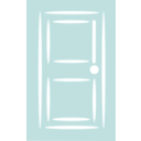 download Door White Stroke clipart image with 180 hue color