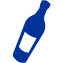 Wine Bottle Blue