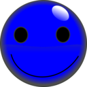 download Smile clipart image with 180 hue color