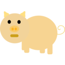 download Pink Pig clipart image with 45 hue color