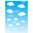download Sky With Clouds clipart image with 0 hue color