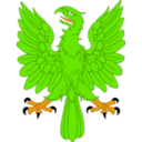 download Aguila Explayada Oro Calzada Y Linguada Gules clipart image with 45 hue color