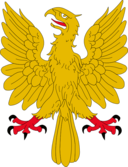 Aguila Explayada Oro Calzada Y Linguada Gules