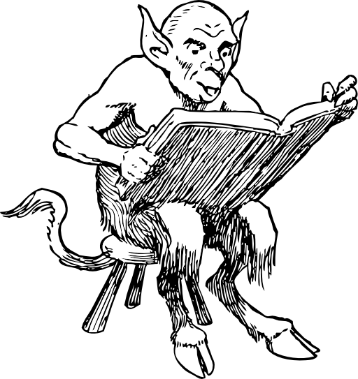Demon Reading Book