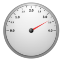 download Speedometer clipart image with 0 hue color