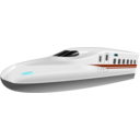download Shinkansen N700 Frontview clipart image with 135 hue color