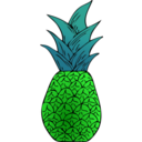 download Alternative Pineapple clipart image with 90 hue color