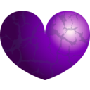 download Purple Heart clipart image with 315 hue color