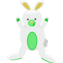 download Doll Rabbit clipart image with 90 hue color