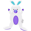 download Doll Rabbit clipart image with 225 hue color