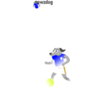 download Soccer Dog clipart image with 45 hue color