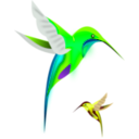 download Colibri Birds clipart image with 90 hue color