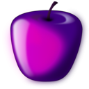 download Red Shaded Apple clipart image with 270 hue color