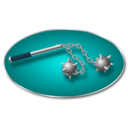 download Morning Star Weapon clipart image with 180 hue color
