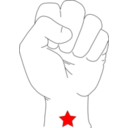 download Revolution Fist clipart image with 0 hue color