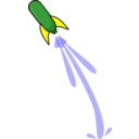 download Whoosh Rocket clipart image with 0 hue color