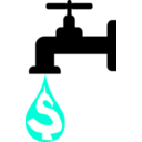 download Water Cost clipart image with 315 hue color