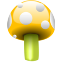 download Mushroom One clipart image with 45 hue color