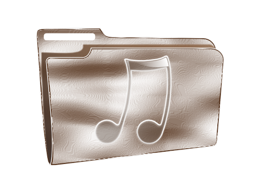Folder Icon Plastic Music