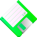 download 3 5 Floppy Disk Blue Labelled clipart image with 270 hue color