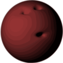download Bowling Ball clipart image with 0 hue color