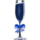 download Champagne Glass Remix 2 clipart image with 180 hue color