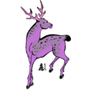 download Sika Deer clipart image with 270 hue color