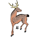 download Sika Deer clipart image with 0 hue color