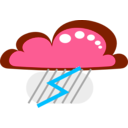 download Drakoon Thunder Cloud 3 clipart image with 135 hue color