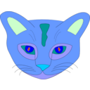 download Color Cat clipart image with 180 hue color