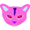 download Color Cat clipart image with 270 hue color