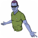 download Casual Guy 2 clipart image with 225 hue color