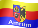 Amrum Flagge Wehend Mit Schatten