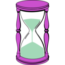 download Hourglass With Sand clipart image with 90 hue color