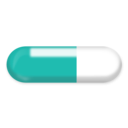 download Red And White Pill clipart image with 180 hue color