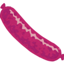 download Sausage clipart image with 315 hue color