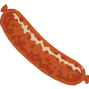 download Sausage clipart image with 0 hue color