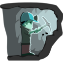 download Miner clipart image with 135 hue color