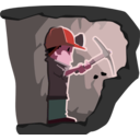 download Miner clipart image with 315 hue color