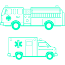 download Fire And Ems Vehicles clipart image with 135 hue color