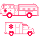 download Fire And Ems Vehicles clipart image with 315 hue color