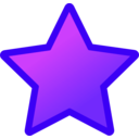 download Icon Star clipart image with 225 hue color