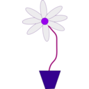 download Flower In A Pot clipart image with 225 hue color